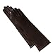 Luxury Lane Women's Cashmere Lined Lambskin Leather Long Gloves