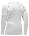 BALEAF Men's Cool Dry Skin Fit Long Sleeve Compression Shirt White Size M