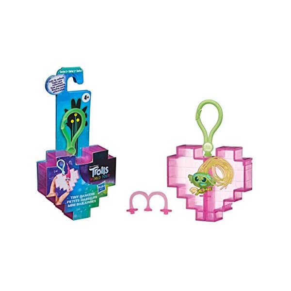 DreamWorks Trolls World Tour Tiny Dancers Surprise 4pack Series 2, Tiny Dancers Dolls, Clips, Rings and Glasses, Toy for…
