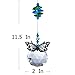 H&D 40 mm Handmade Butterfly Crystal Ball Prism Rainbow Maker Hanging Suncatcher Home Wedding Decoration Favors