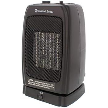 Amazon Com Comfort Zone Ceramic Heater In Black Home Improvement