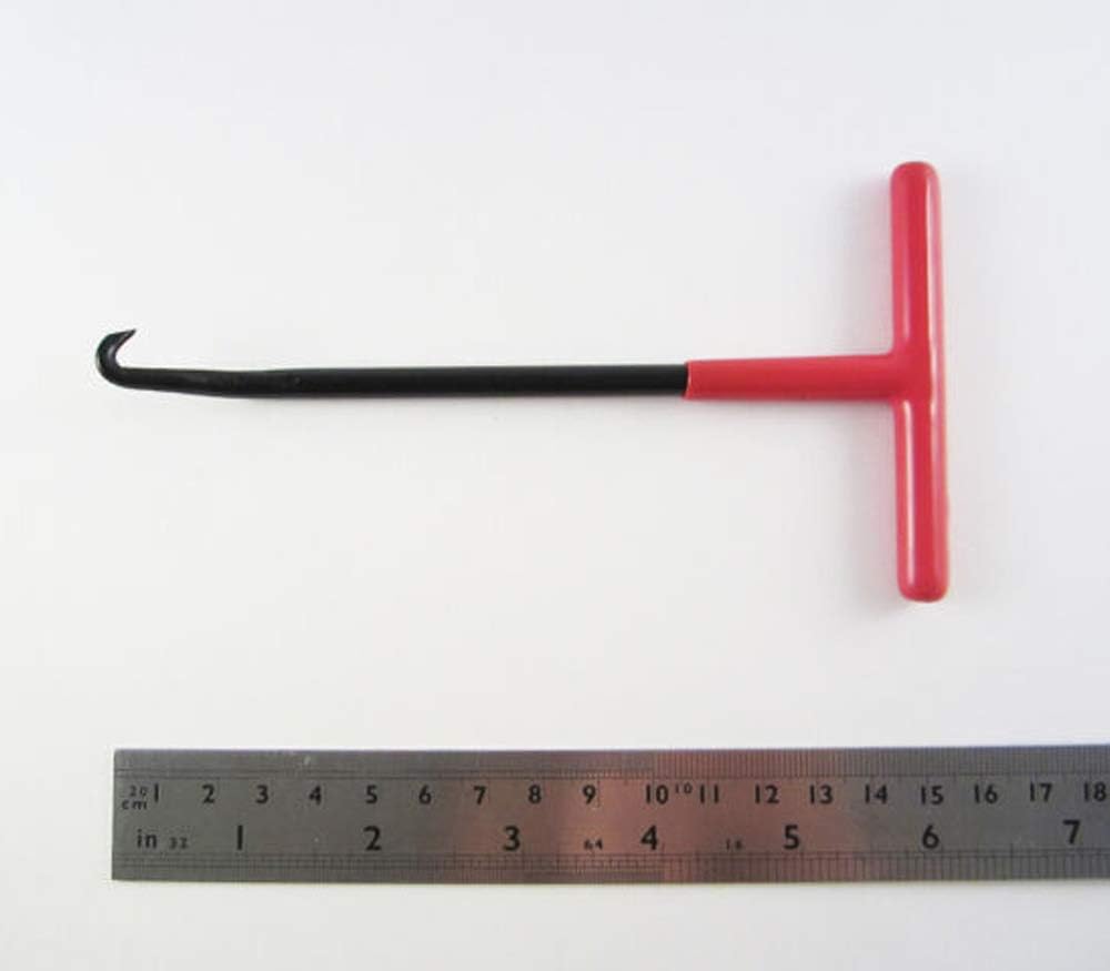 P1 Tools Motorcycle Exhaust Spring Hook Tool T-Handle Type with Rubber Coating: Automotive