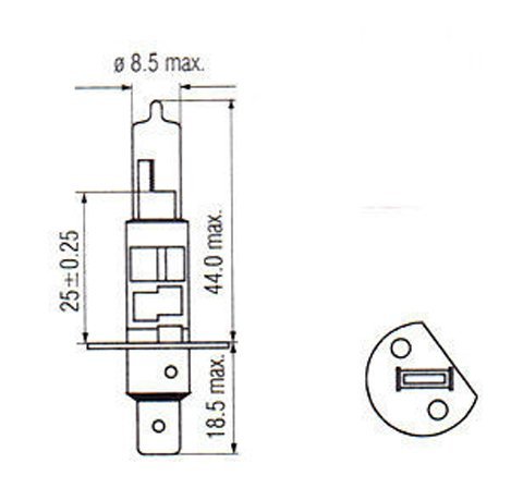 image for ICBEAMER One Set H1 12V 55W Direct Replace for Auto Vehicle Car Factor