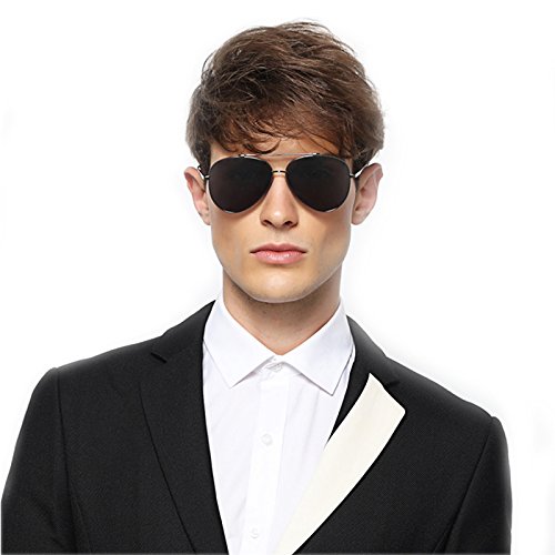 Polarized Aviator Sunglasses for Men Women Driving Vintage UV400 with Sun Glasses Case