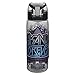 Zak Designs Marvel Comics Water Bottle with Built-in Carrying Loop, Durable Water Bottle Has Wide Mouth and Break Resistant Design (25oz, Black Panther, Tritan, BPA-Free)