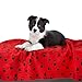 4 Pack Puppy Blanket with Paw Print, Dog Cat Fleece Warm Blankets, Pet Soft Sleep Bed Cover for Small Animals