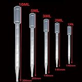 Yesallwas 10ml Plastic Pipettes 20Pcs Dropper Graduated Transfer Lab Measuring view 5