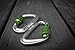 #1 Serac Ultra Strength Locking Carabiners x2 (one Pair), Ultra Durable & Strong Perfect for Serac Classic Single or Sequoia Double hammocks - Made from Ultralight Aircraft Grade Aluminum – Green