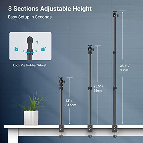 SmallRig Selection Camera Desk Mount Table Stand 13"35" with 1/4" Ball