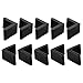 uxcell Furniture Angle Iron Foot Pads L Shaped Rubber Leg Covers Protectors 40 x 40mm 10 Pcs Black