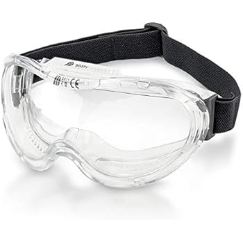 Neiko 53875B Protective Safety Goggles Eyewear with Wide-Vision, ANSI Z87.1 Approved | Adjustable & Lightweight