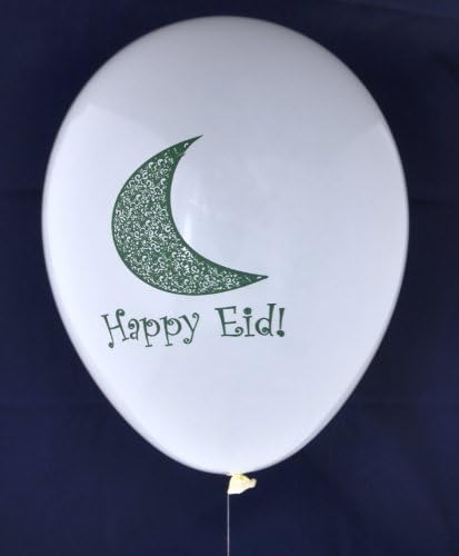 Eid Balloons - Happy Eid Crescent (10 Pack)