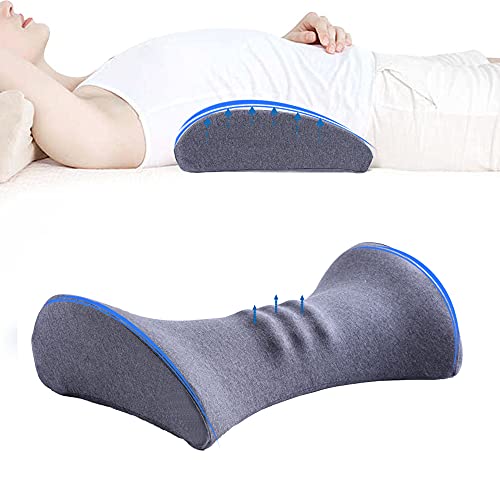 Klyfar Lumbar Support Pillow for Bed Memory Foam Lower Back Support