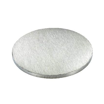 Disco In Acciaio Inox AISI 304 Tondo - Spessore 4mm, Diametro 80mm, Superficie Satinata
