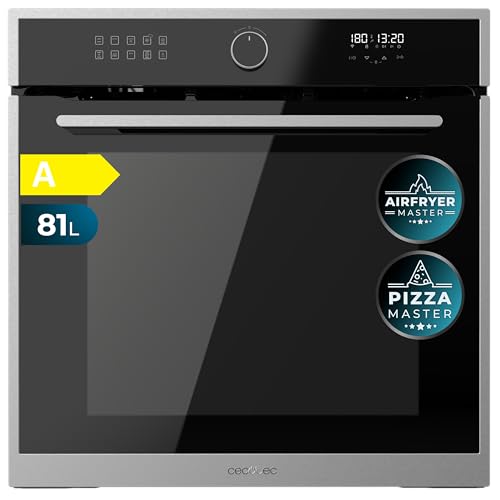 Cecotec Bolero Hexa AF316000 Edge A 3400 W, 81L Capacity, 11 Functions with Airfryer Master, Pizza Master, Steam Asisst, Steam EasyClean, 3D Cooking, Defrost