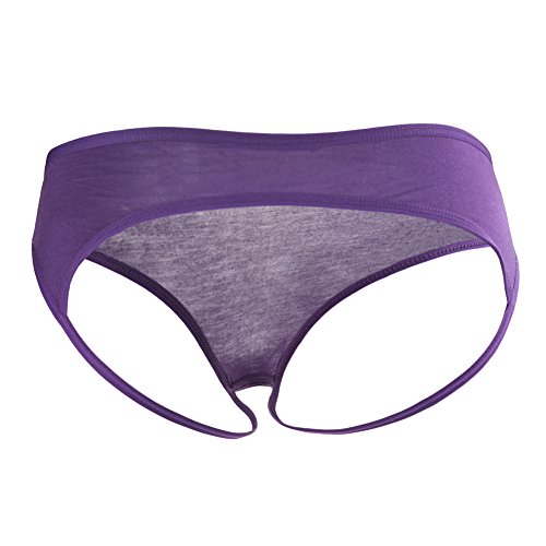 G.romtic Elastic Crotchless Open Back Panties Hipster Underwear for