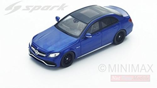 SPARK MODEL S4913 MERCEDES AMG C 63S 2016 BLUE 1:43 MODELLINO DIE CAST MODEL