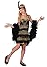 Fun Costumes Girls Gold and Black Flapper Dress 1920s Flapper Dress Large