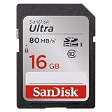 SanDisk Ultra 16GB Class 10 SDHC Memory Card Up to 80MB/S- SDSDUN-008G-G46 [Newest Version]