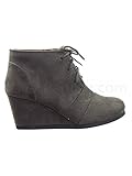 Lace up Oxford Ankle Bootie