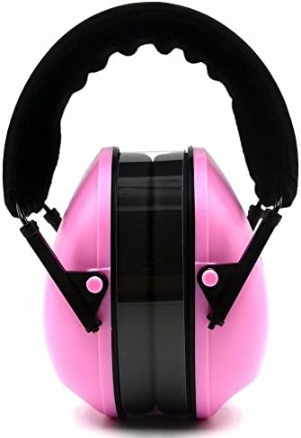 Toennesen Adults Earmuffs Hearing Protection Ear Defenders Padded Ear Protection, Adjustable Protector Noise Reduction Ear Muff for Women Men, Pink