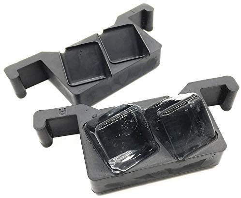 Eiswürfelbereiter und Silikonform, kristallklar, für 2 große Würfel – Bild 6