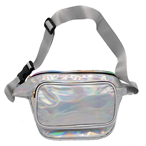 1 Holographic+Fanny+Pack+Belt+Extender