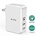 USB C PD Wall Charger, Auckly 41W Wall Charger Plug with Power Delivery USB-C Power Adapter Fast Charge for iPhone X/8/Plus, New MacBook/Pro, Nintendo Switch, iPad Pro, Samsung S8/S7 etc (QC3.0/QC2.0)