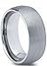 Charming Jewelers Tungsten Wedding Band Ring 7mm Men Women Comfort Fit Grey Dome Brushed Size 9.5