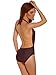 Brazilian High Waist Bikini Sexy Triangle Push Up One Piece Swimsuits In Women, Black, S