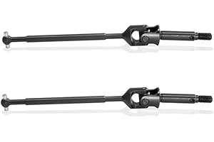 UURCSKY #45 Steel Front Axle Set for 1/10 Losi Baja Rey 2.0 Upgrades Parts # LOS232009 (Black)