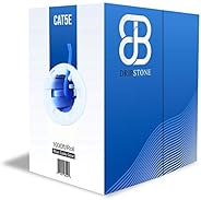 Dripstone 600001 1000ft CAT5e 4/UTP Ethernet LAN Cable 24AWG Network Wire (Blue)