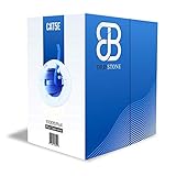 Dripstone 600001 1000ft CAT5e 4/UTP Ethernet LAN Cable 24AWG Network Wire (Blue)