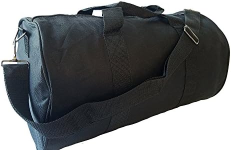 20-Inch Round Affordable Duffel Bags (Black)