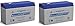 PS-1270 - POWER-SONIC 12V 7AH SLA BATTERY - PACK OF 2