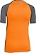 Under Armour Boys' HeatGear Armour Up Digi Fitted Short Sleeve Shirt, Graphite (040)/Traffic Cone Orange, Youth X-Large