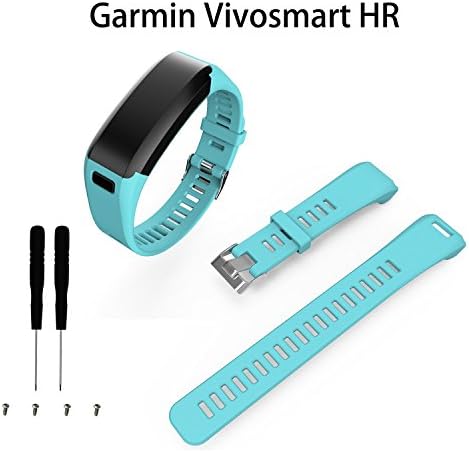 Band for Garmin Vivosmart HR, Garmin Vivosmart HR Replacement Soft Silicone Bracelet Sport Strap Wristband Accessory(No Tracker) (Teal)
