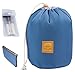 Tancendes Waterproof Travel, Makeup, Cosmetic Bag, Travel Kit Organizer, Bathroom Storage Cosmetic Bag Carry Case, Toiletry Bag, Blue