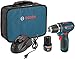 Bosch Power Tools Drill Kit - PS31-2A - 12V, 3/8 Inch, Two Speed Driver, Cordless Drill Set - Includes Two Lithium Ion Batteries, 12V Charger, Screwdriver Bits & Soft Carrying Bag primary