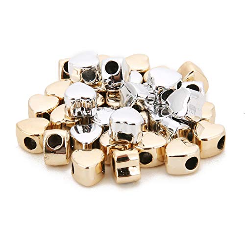 24 Pcs Alloy Love Heart Charms Mixed Smooth Metal Charms Pendants Accessory, DIY for Jewelry Making and Crafting