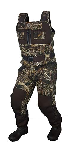 Hardcore 5mm Neo Finisher Camo Chest Wader 1600g Rubber Boots (Realtree Max5, 11) - Thumbnail 4