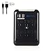 Cable Matters 6 Outlet Wall Mount Surge Protector with USB Charging in Black (Updated Version with Dimmed LED Light)