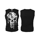 Legend the Punisher Men's Sleeveless Black T-shirt