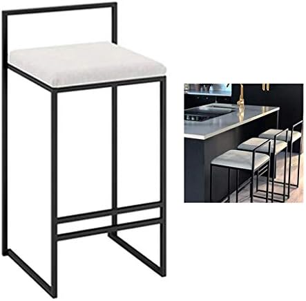 ホームキッチン朝食バースツールの高さの椅子 黒い金属製の脚と ホームキッチン朝食バースツールの高さの椅子 黒い金属製の脚と