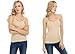 SATINATO Women's Seamless Stretchy Soft Camisole (Beige-1, S)