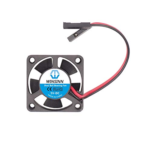 WINSINN 30mm Fan for Cooling Raspberry Pi iUniker Brushless Dual Ball Bearing 3.3V 5V 30x10mm (Pack of 5Pcs)