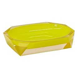 Faceted Soap Dish, Durable Resin, Smooth, Easy to