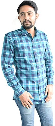 linenaffairs Men's Cotton Casual Shirt for Men Full Sleeves