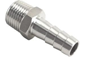 DKAIKAI Replacement for Yamaha 6E5-45378-00-00 Outer Hose Connector - Stainless Steel Upgrade (Fits 30HP-225HP Models 1984-1994)