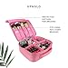 Makeup Travel Bag by UP&GLO | 3-in-1 Makeup Brush Case Bag, Fits Full-Size Brushes & Palettes, Premium Cosmetic Bags, Vegan, Ultimate Makeup Organizer Travel Bag, Adjustable Dividers, No-stick Zipper